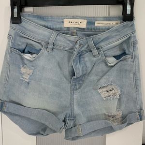 Pacsun high waisted denim jeans shorts.